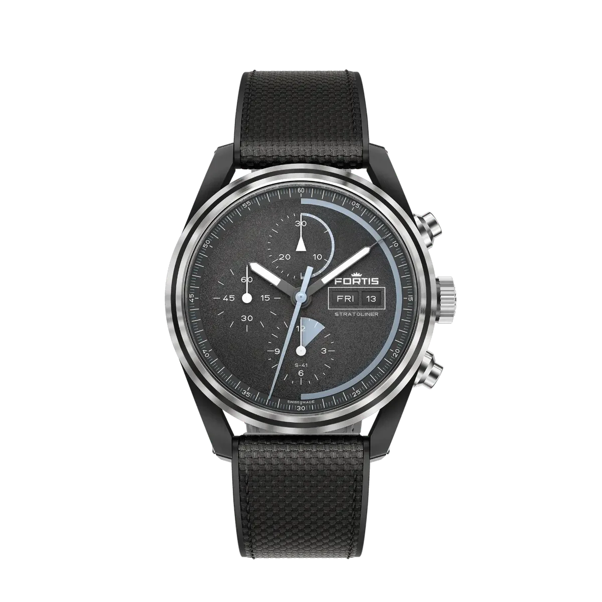 Fortis Stratoliner Gravity Black Men's Watch F2340018