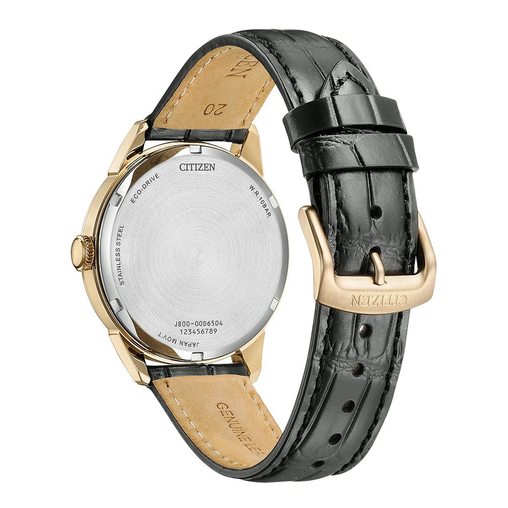 Citizen Eco-Drive Classic Day-Date Leather Gold, 40.5mm Men's Watch AW0153-04AC