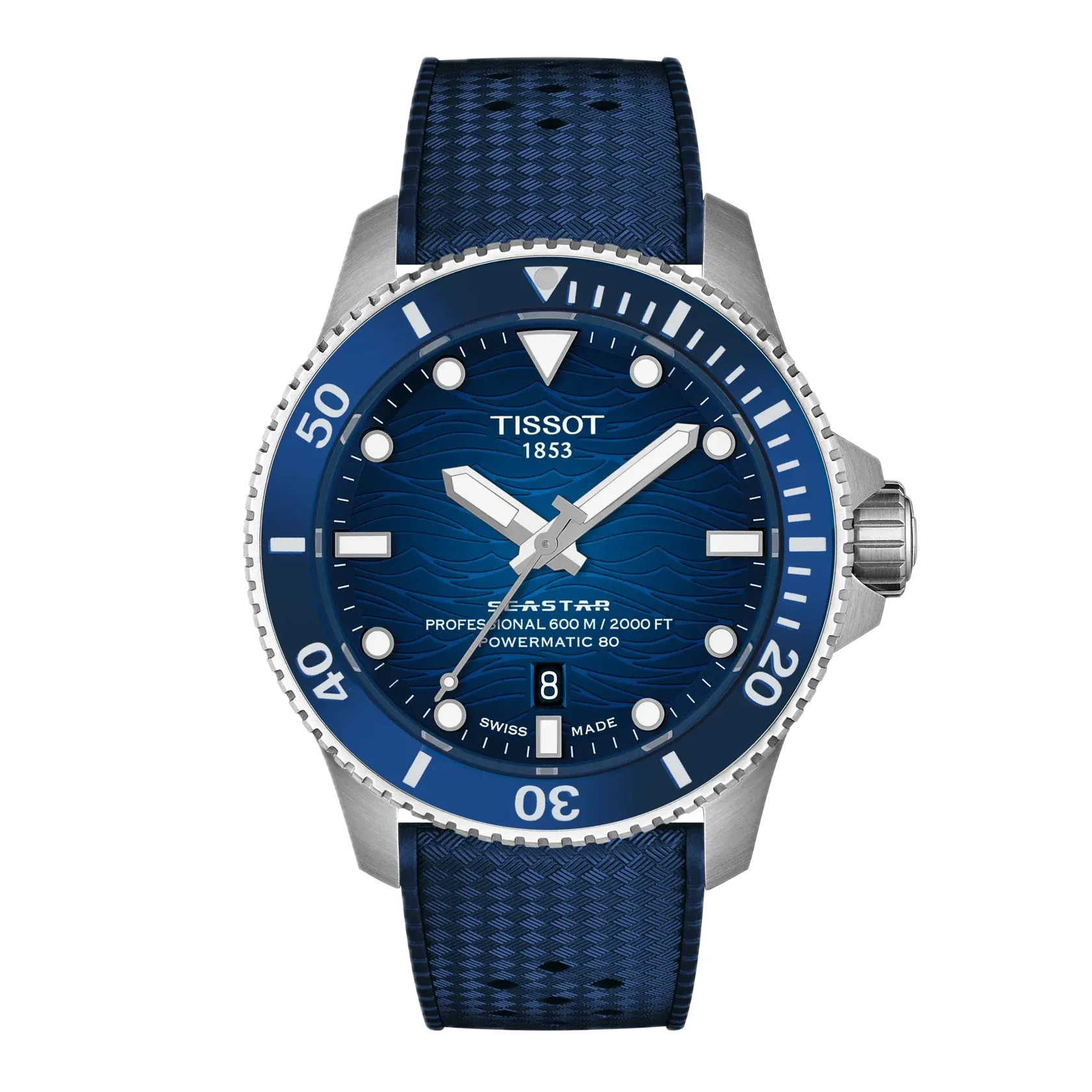 Tissot Seastar 1000 43mm, automatic movement, up to 80 hours power reserve, 30 ATM men's watch T120.907.17.041.00