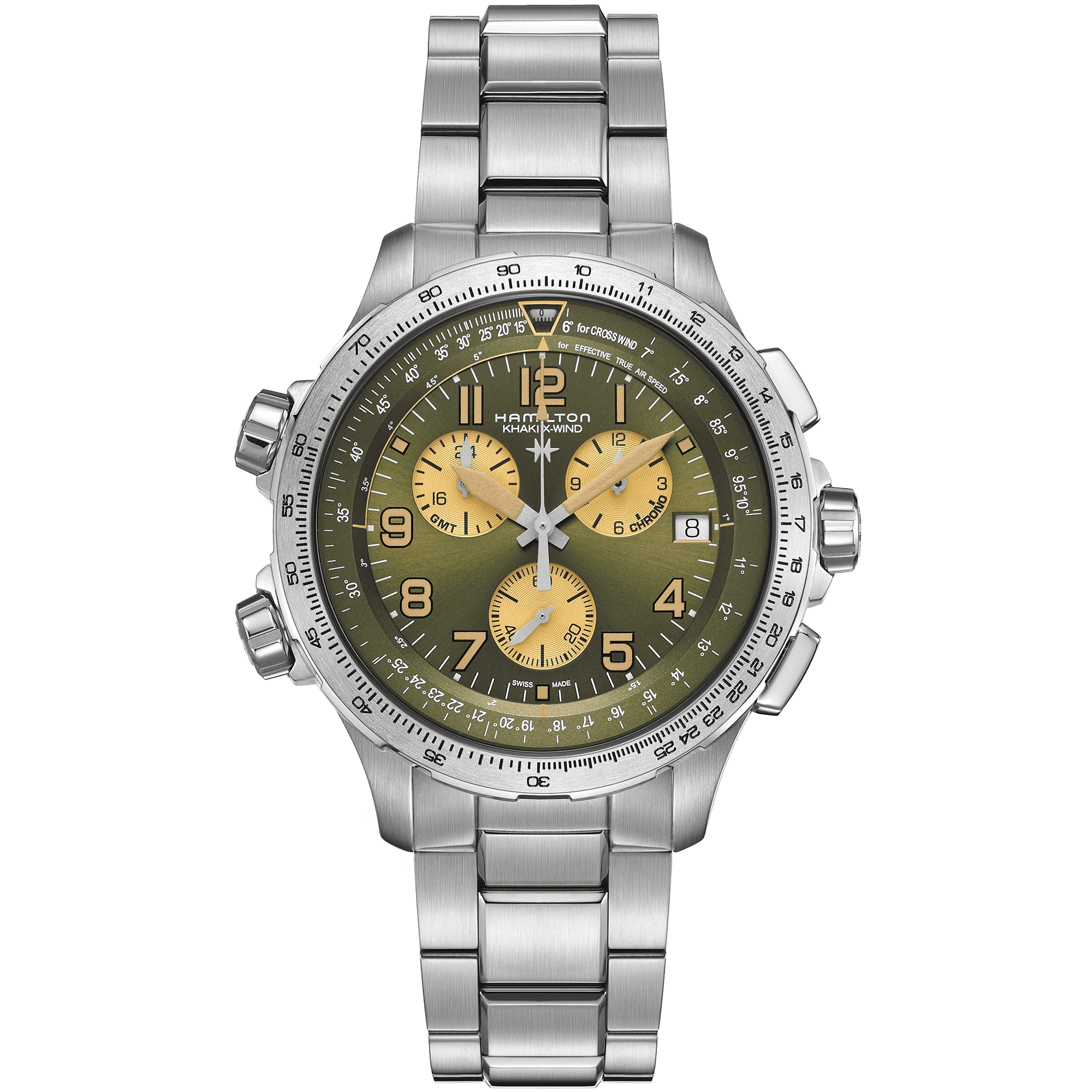 Hamilton Khaki Aviation GMT Chrono Quartz H77932160 Men's Watch