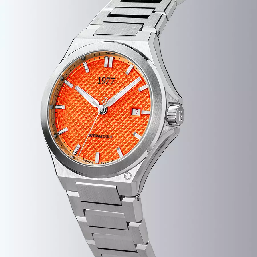 1977 ARSENE Automatique, 41 MM, Cadran Orange, Bracelet Acier 904L Men's Watch 1977P02181