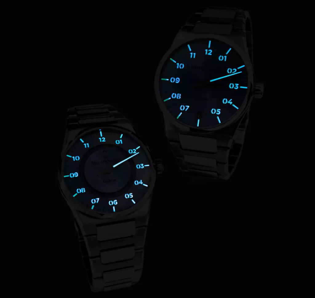 Meister Singer Kaenos Open Date, sunburst petrol, automatic men's watch KSOD939