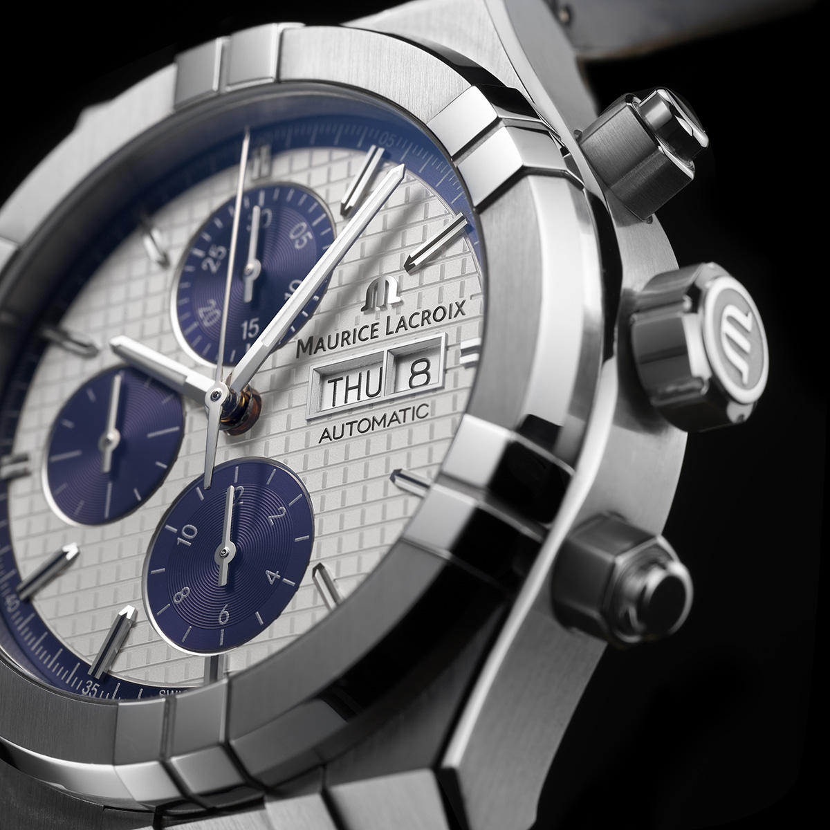 Maurice Lacroix Aikon Chronograph Day Date Men's Watch AI6038-SS002-131-1