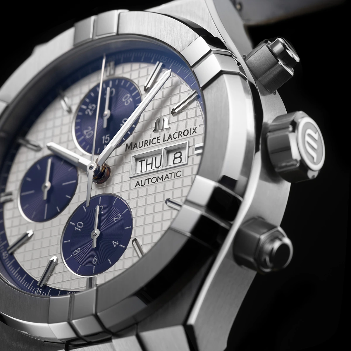 Maurice Lacroix Aikon Chronograph Day Date Men's Watch AI6038-SS002-131-1