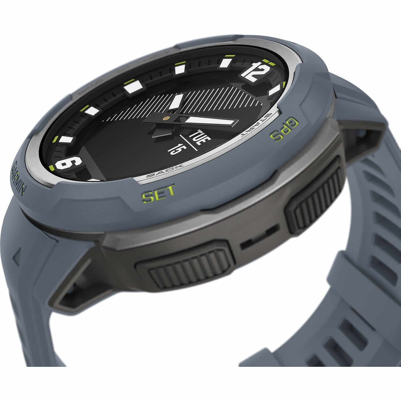 Garmin Instinct Crossover - Standard Edition Granite Blue Men's Watch 010-02730-04