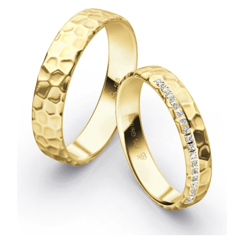 First Individual Love 3D Yellow – Two pair of wedding rings Rauschmayer 73-04035 | 72-04035