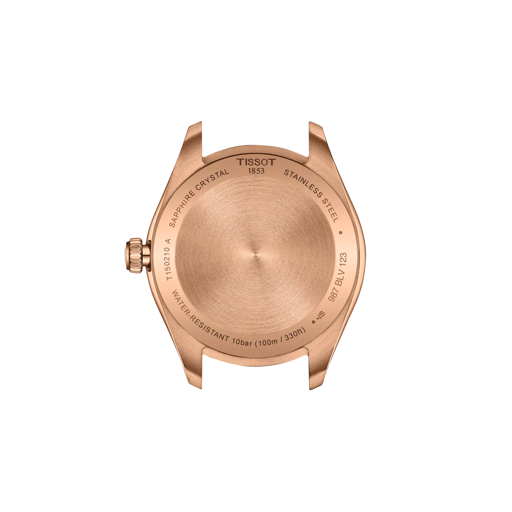 Tissot PR 100 34mm, quartz movement, rose gold ladies' watch T150.210.33.291.00