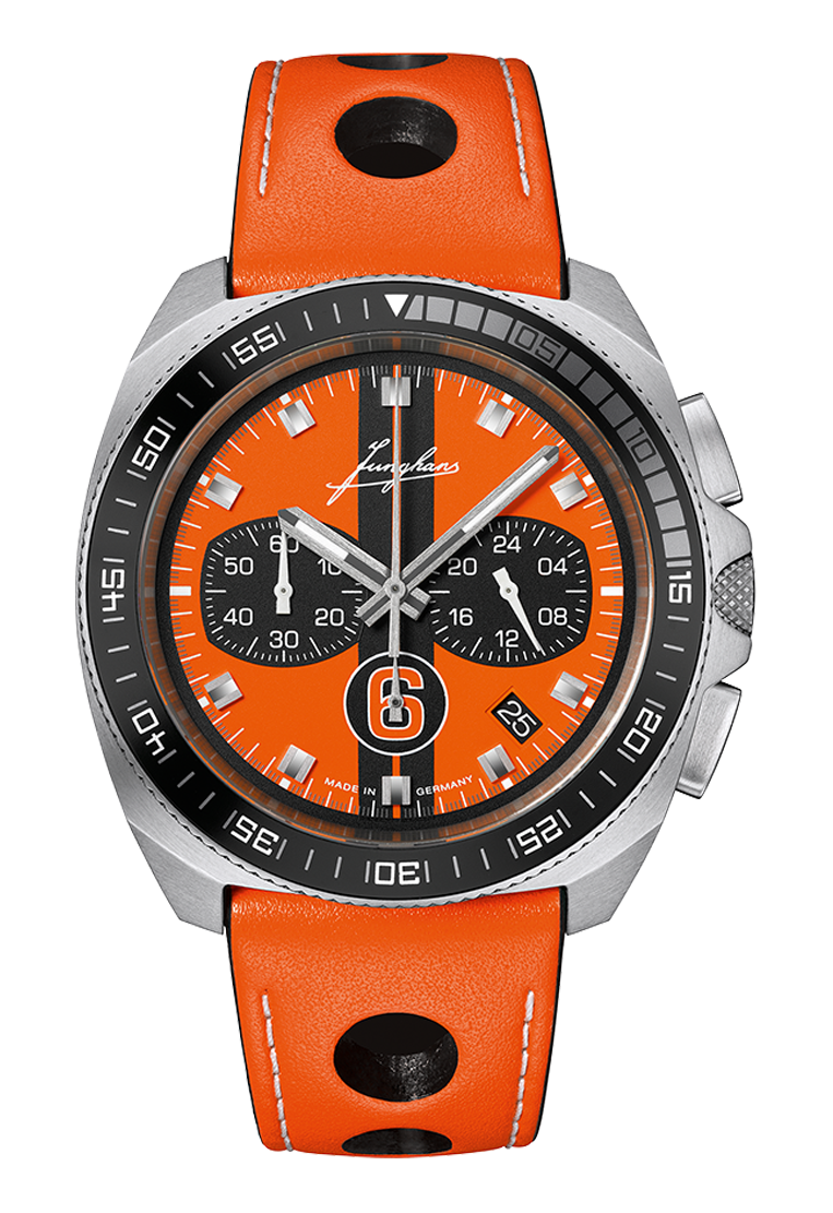Junghans 1972 Chronoscope Sports Edition 2026, orange, quartz movement, limited edition men's watch 41/4557.00