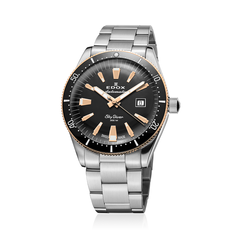 Edox SkyDiver Date Automatic Limited Edition Men's Watch 80126 357RNM NIRB