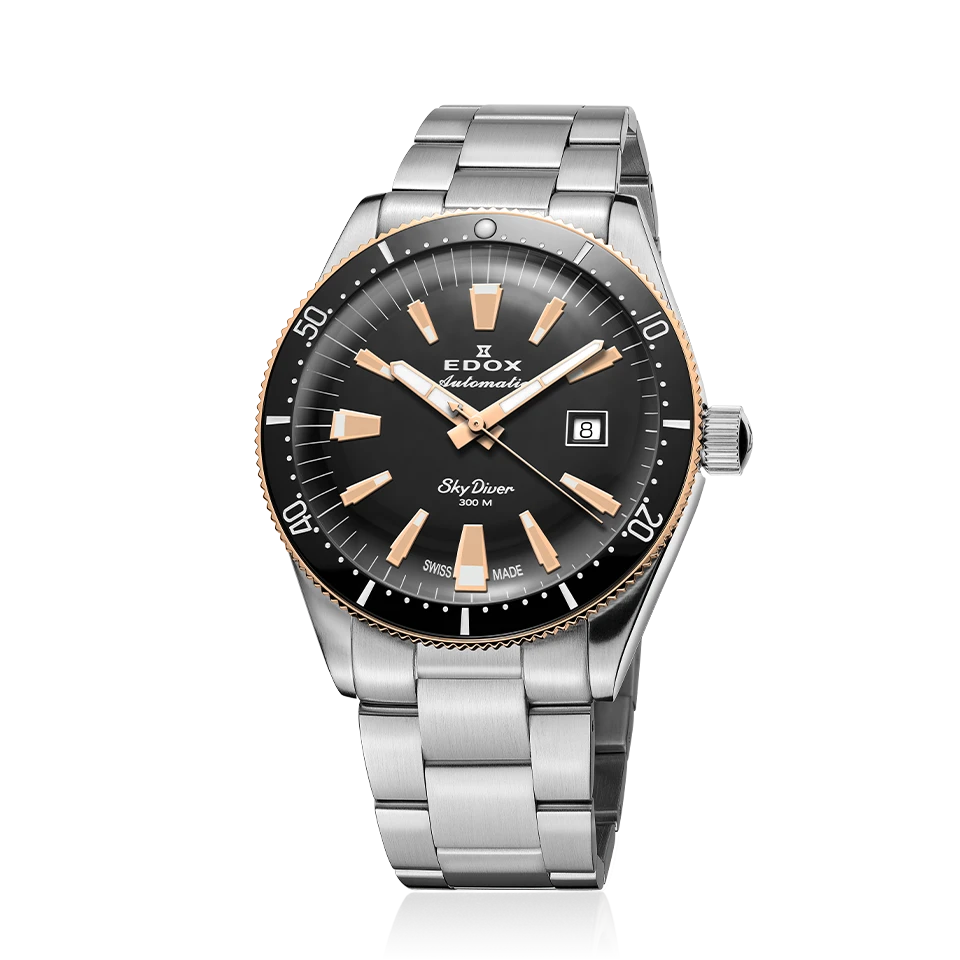 Edox SkyDiver Date Automatic Limited Edition Men's Watch 80126 357RNM NIRB