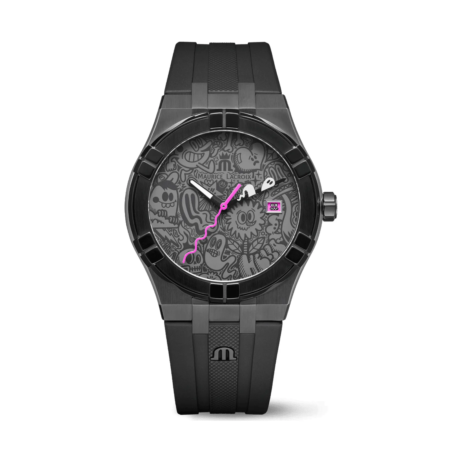 Maurice Lacroix Aikon Quartz Wotto Limited Edition 40 mm Quartz rubber strap Men's Watch AI1108-PVL20-090-2