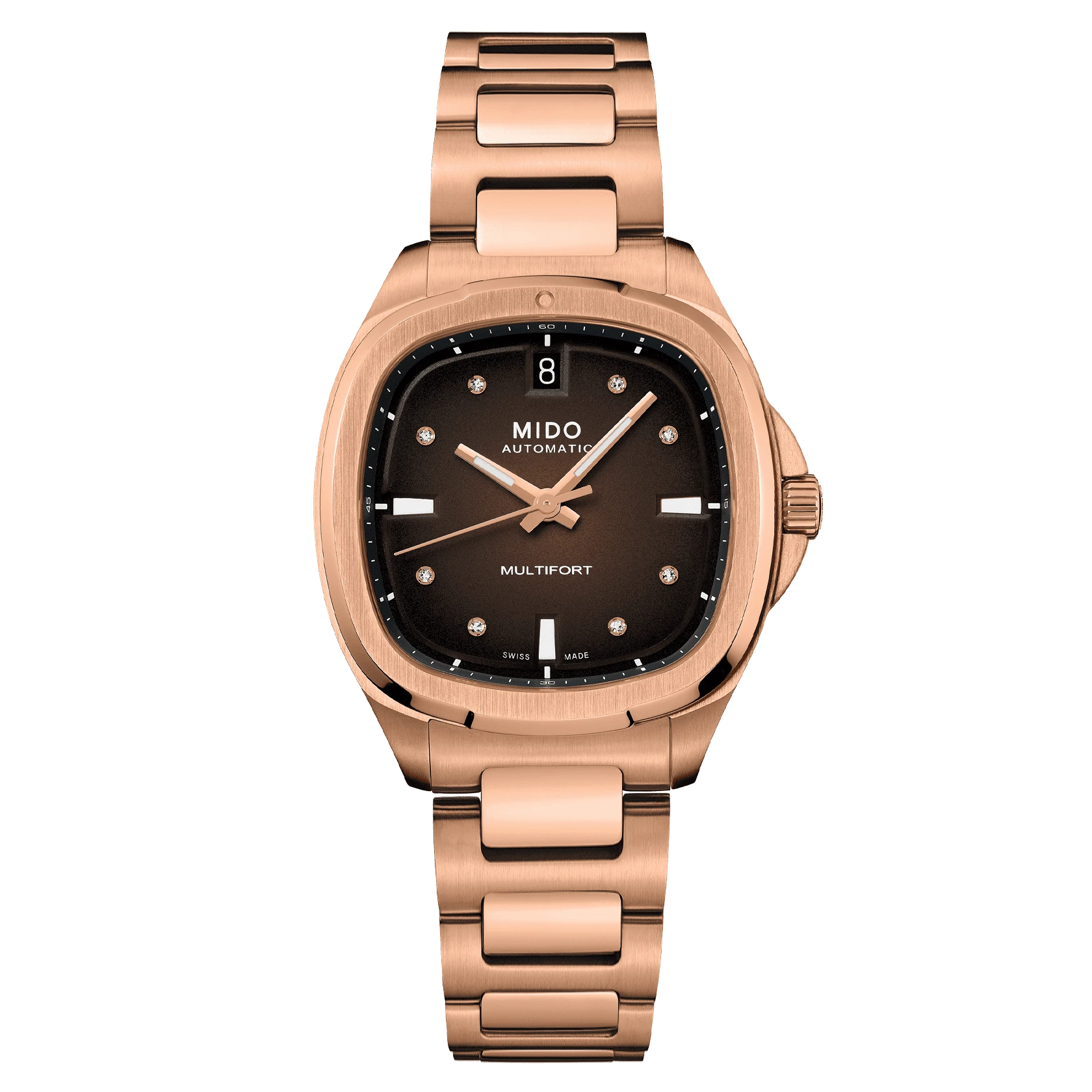 Mido Multifort TV 35 Rose Gold men's watch M049.307.33.296.00