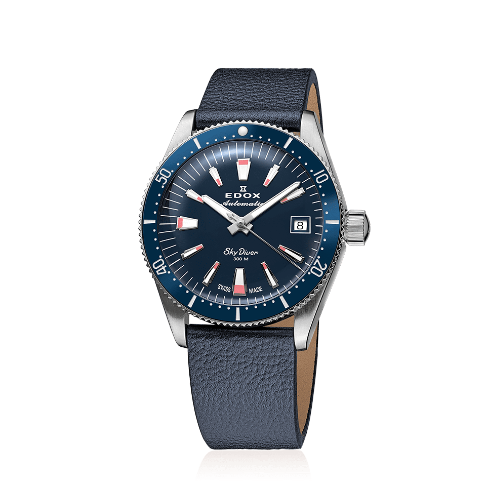 Edox SkyDiver 38 Date Automatic Limited Edition Unisex Watch 80131 3BUC BUICO