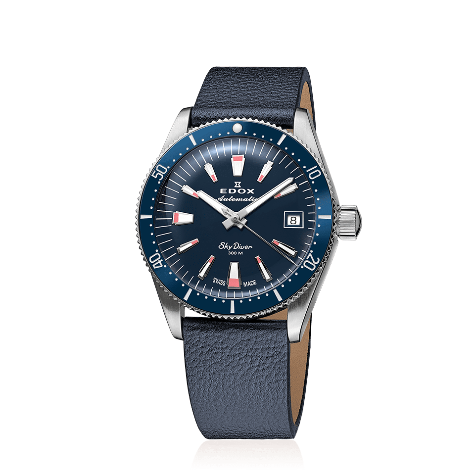 Edox SkyDiver 38 Date Automatic Limited Edition Unisex Watch 80131 3BUC BUICO