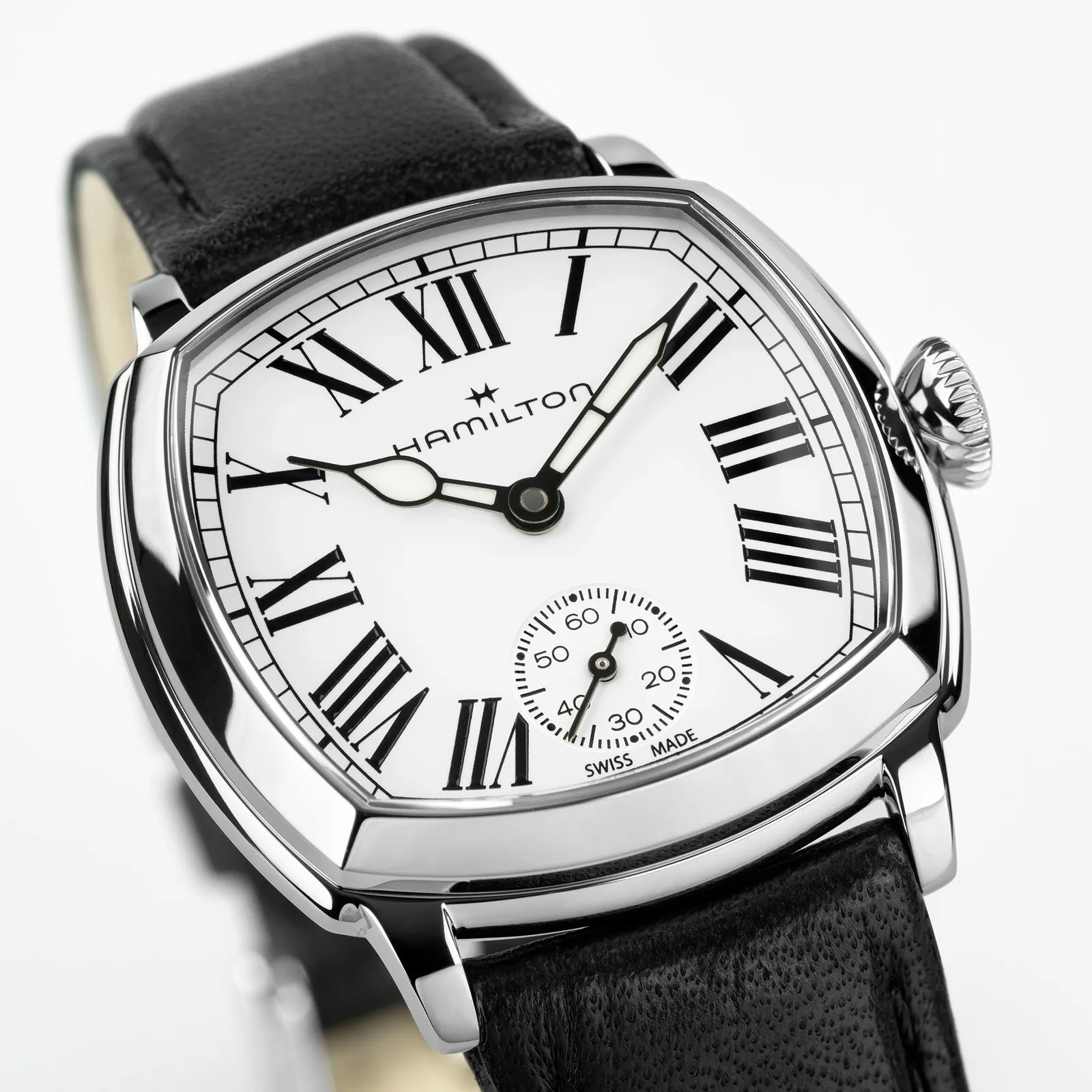 Hamilton American Classic Cushion Small Second 30 mm Hand Wound Women's Watch H36109720