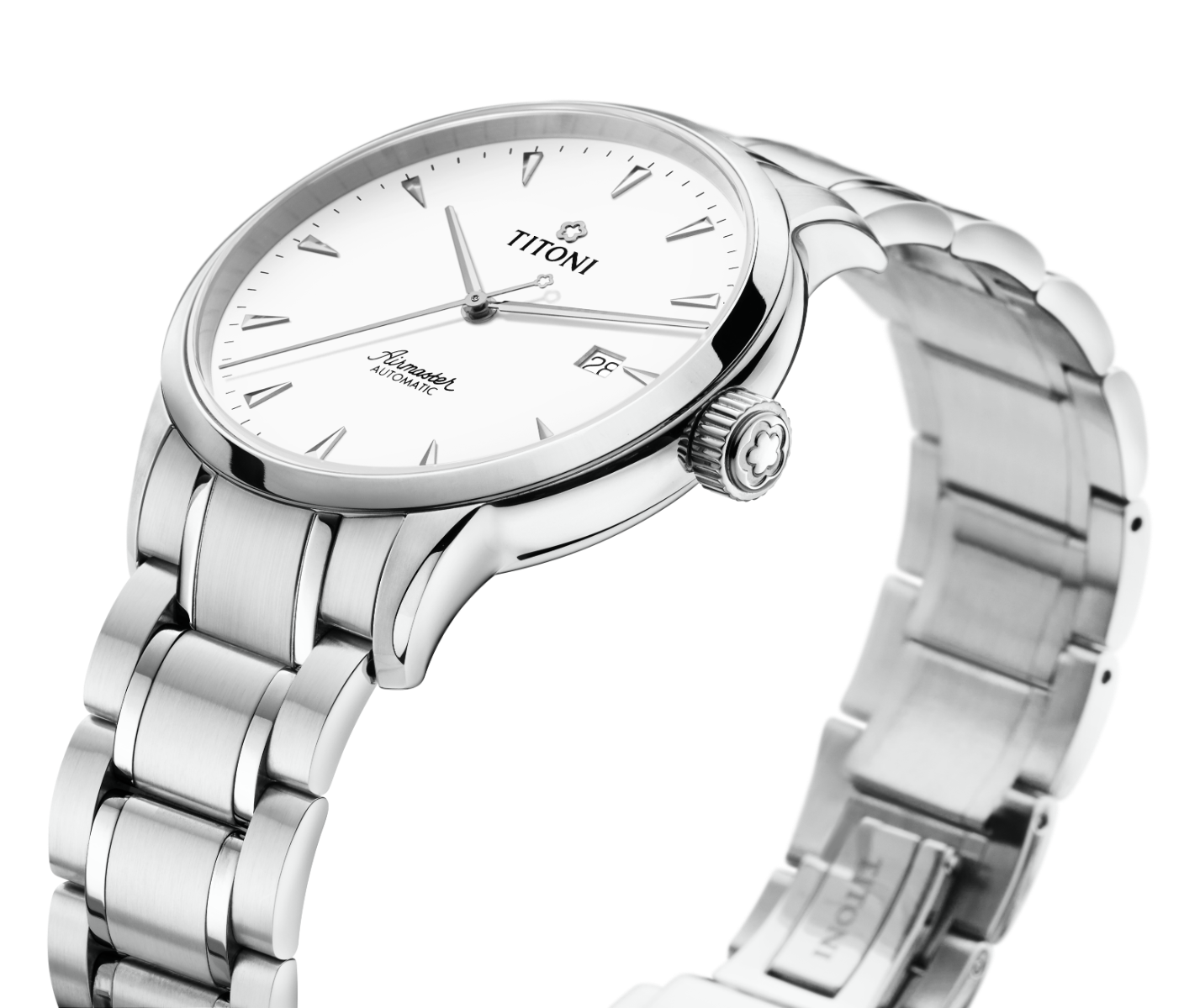 Titoni Airmaster Herrenuhr 83733 S-583 Automatik 40 mm Edelstahl