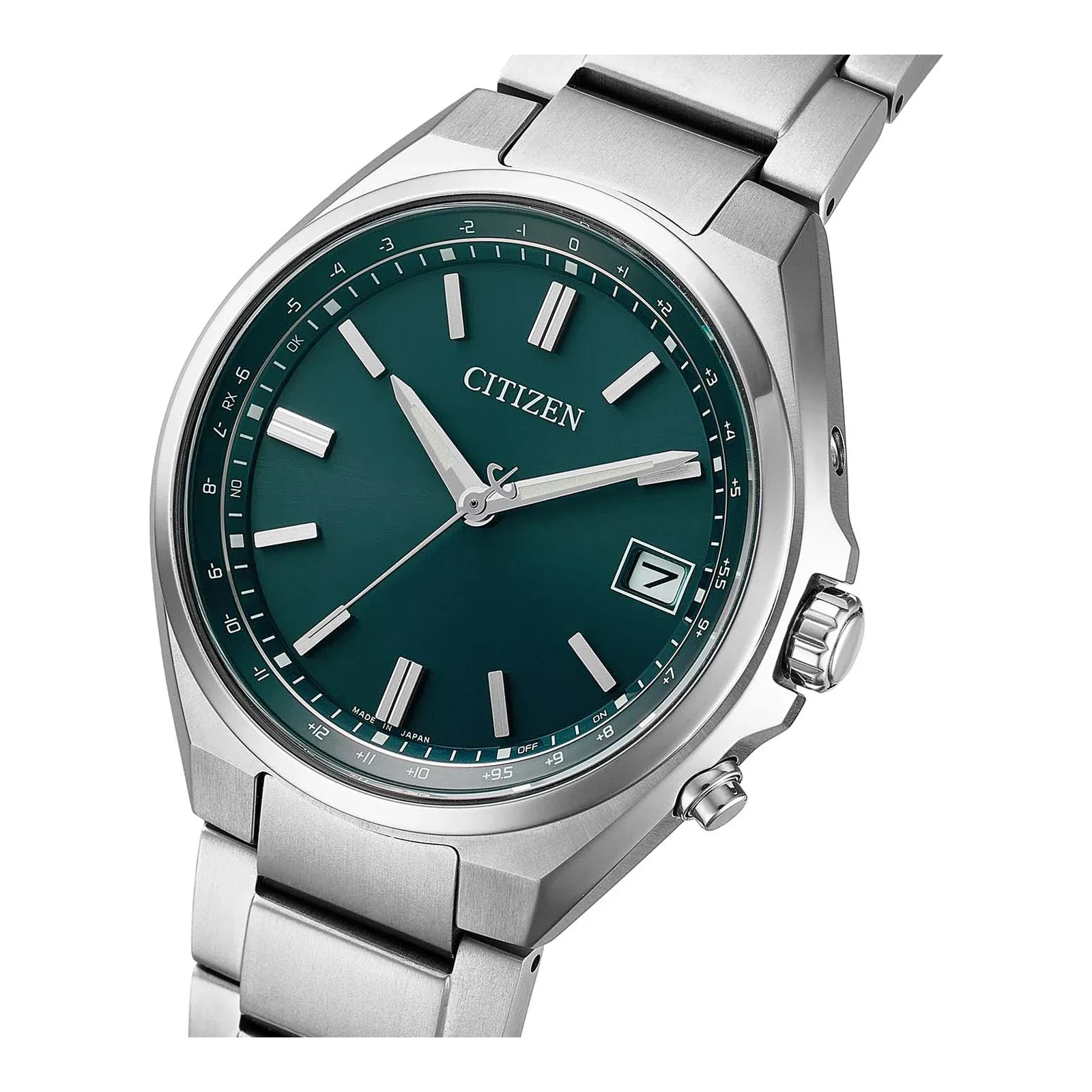 Citizen Eco-Drive Radio Controlled Super Titanium Green Men's Watch CB1160-55W