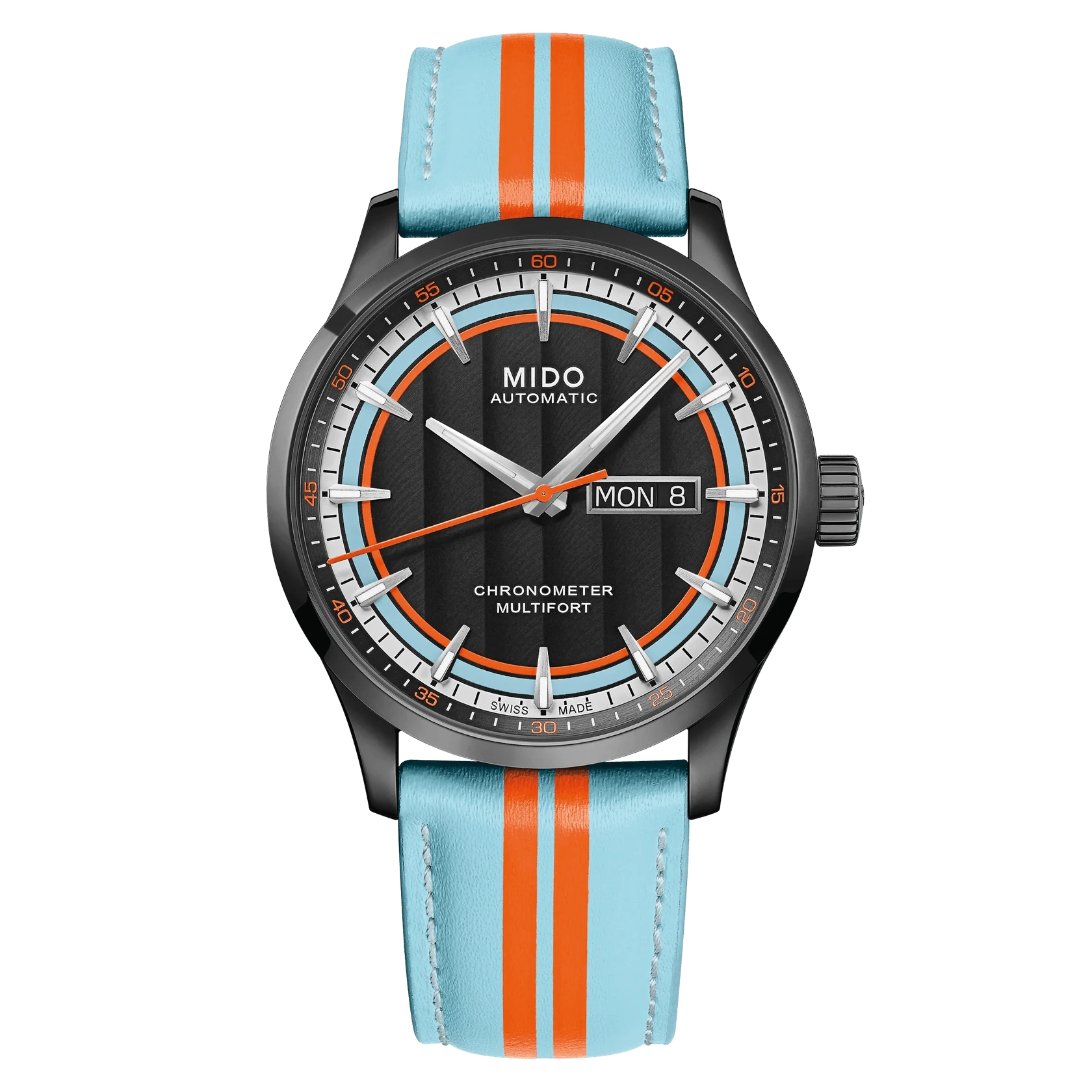 Mido Multifort Automatic Chronometer 1 Racer, 80-hour power reserve men's watch M038.431.36.051.00