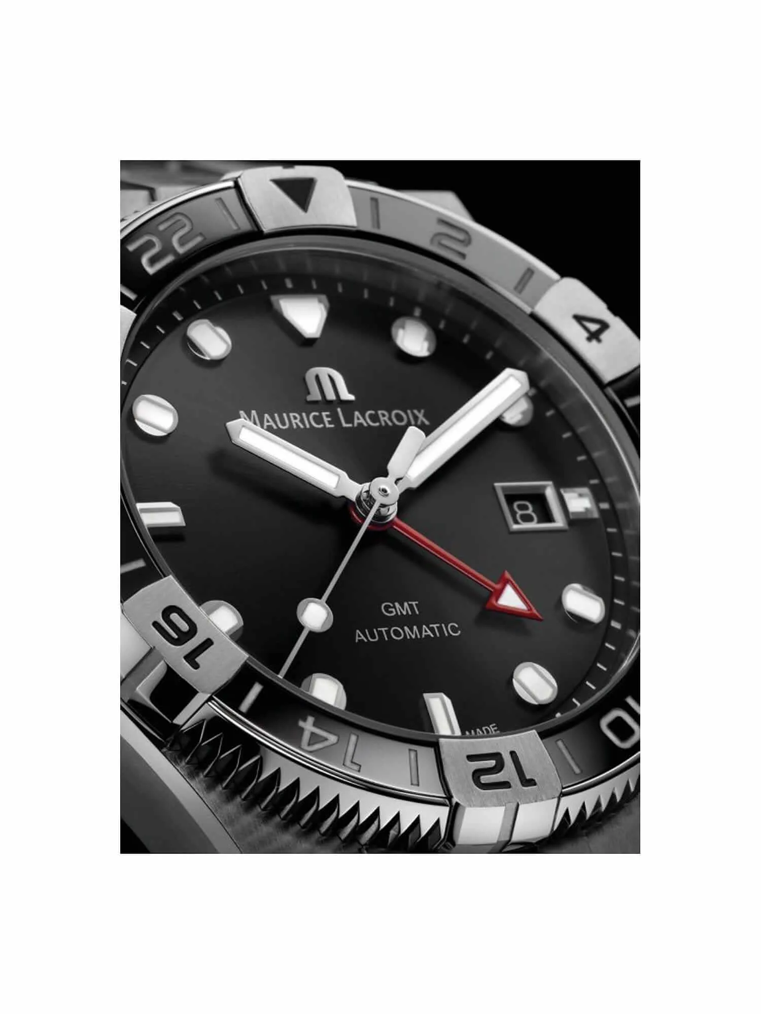 Maurice Lacroix Aikon Strap Promotion GMT Men's Watch AI6158-SS00F-330-A
