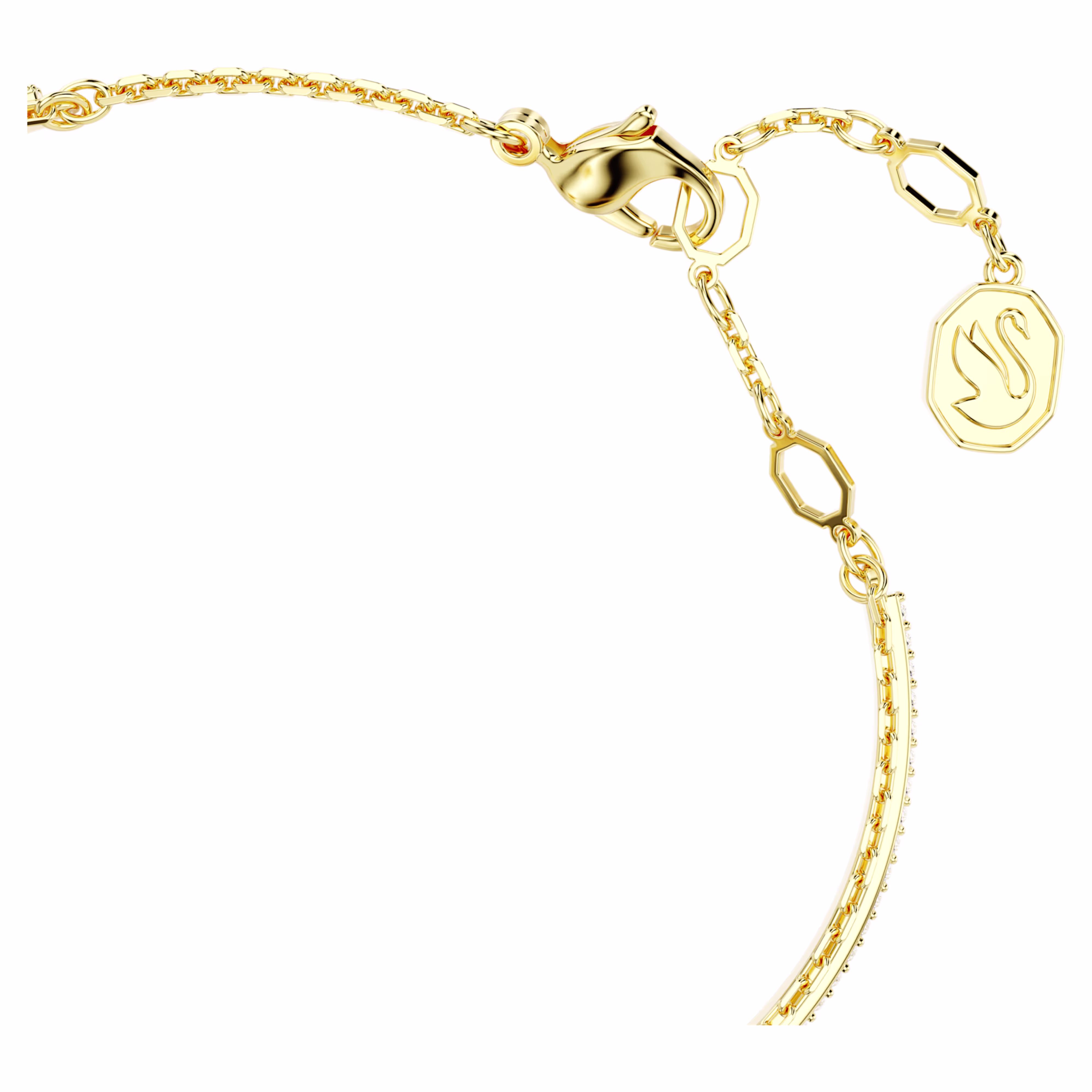 Swarovski Chroma Armreif Herz, Rot, 18k vergoldet