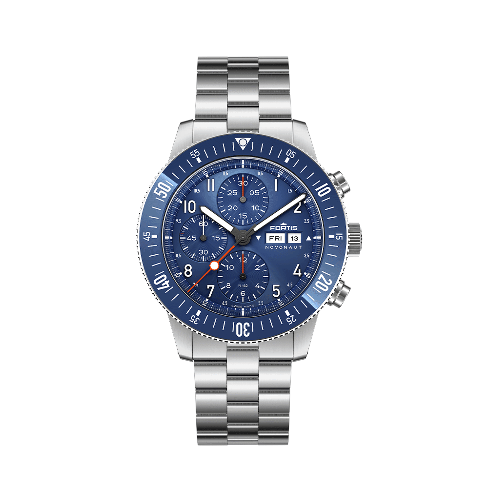 Fortis NOVONAUT N-42 Cobalt Blue Men's Watch F2040012