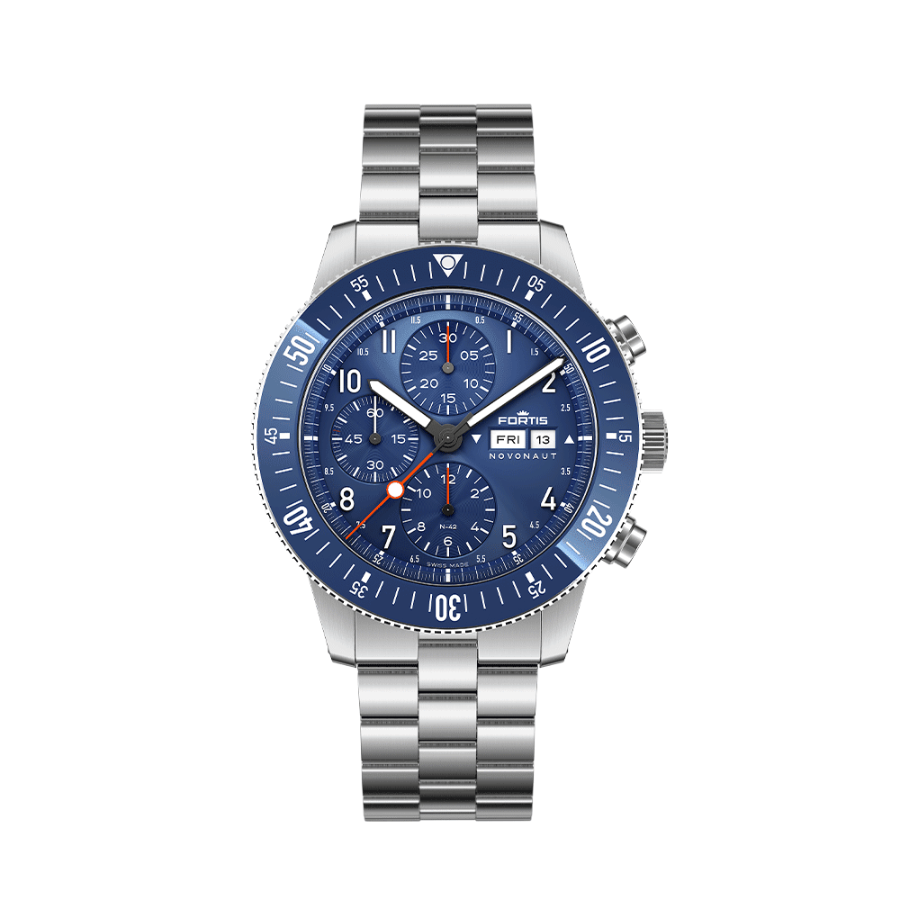 Fortis NOVONAUT N-42 Cobalt Blue Men's Watch F2040012