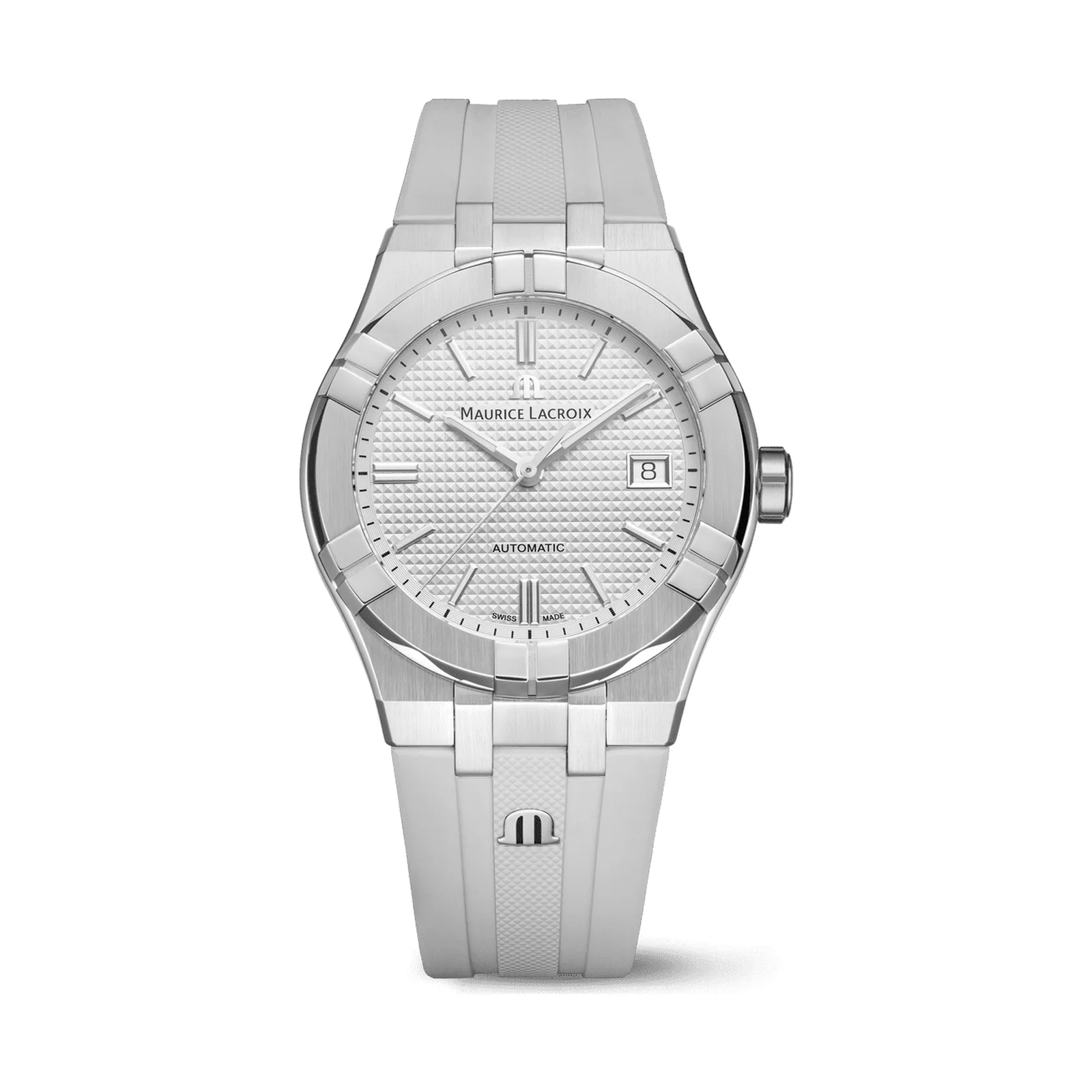 Maurice Lacroix Aikon Automatic Date 39 mm Automatic rubber strap Men's Watch AI6007-SS000-130-7