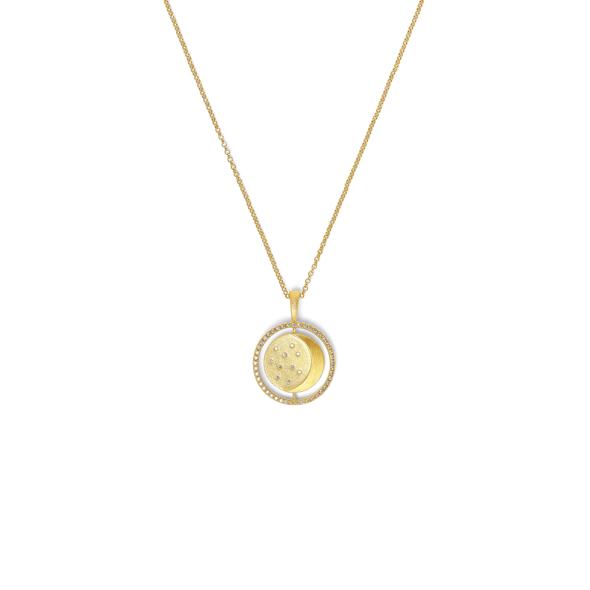Bernd Wolf Sun & Moon Zirconia Necklace 8612002156-V50