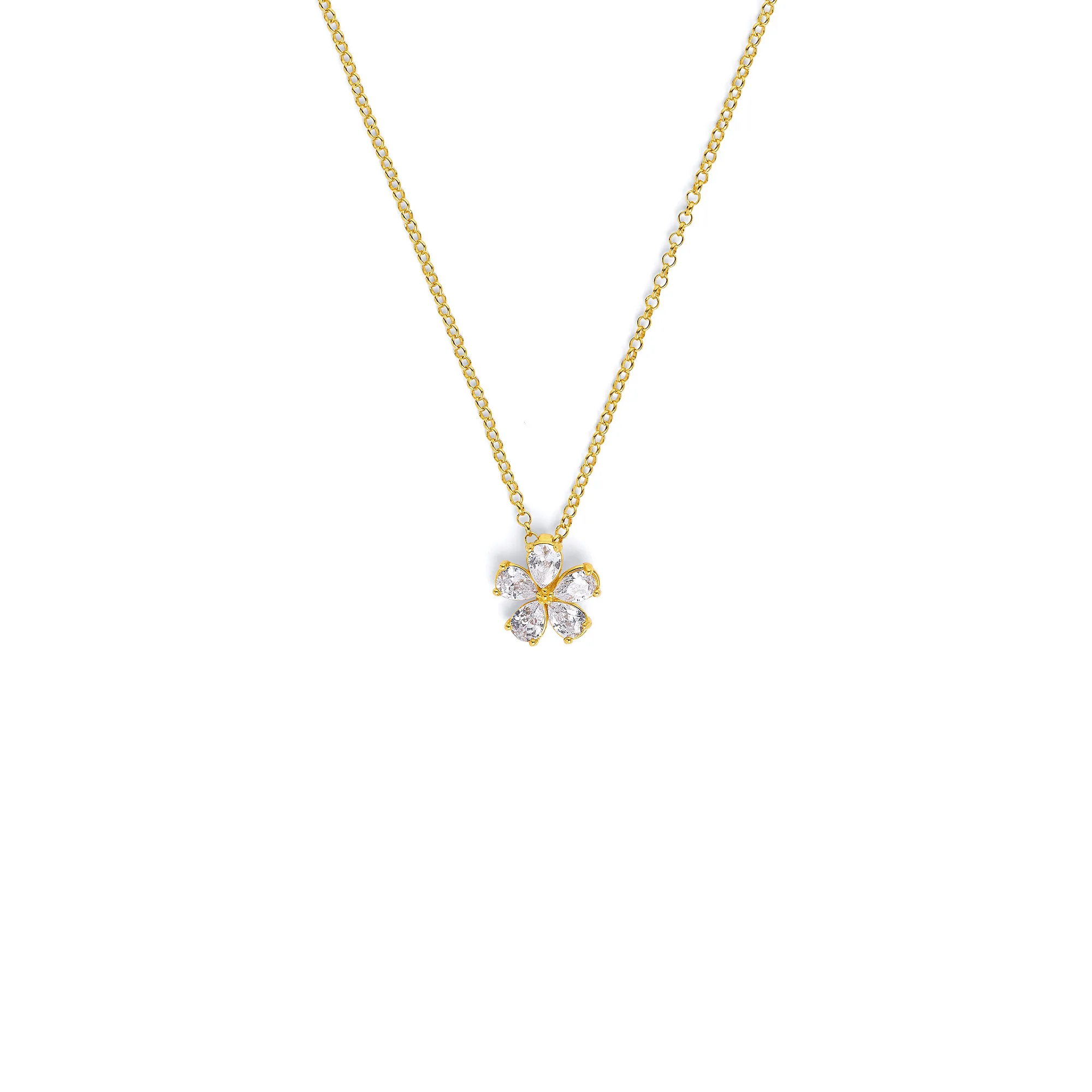 Bernd Wolf Marga necklace design line Flowertimes, flower, zirconia 8611047156-V45