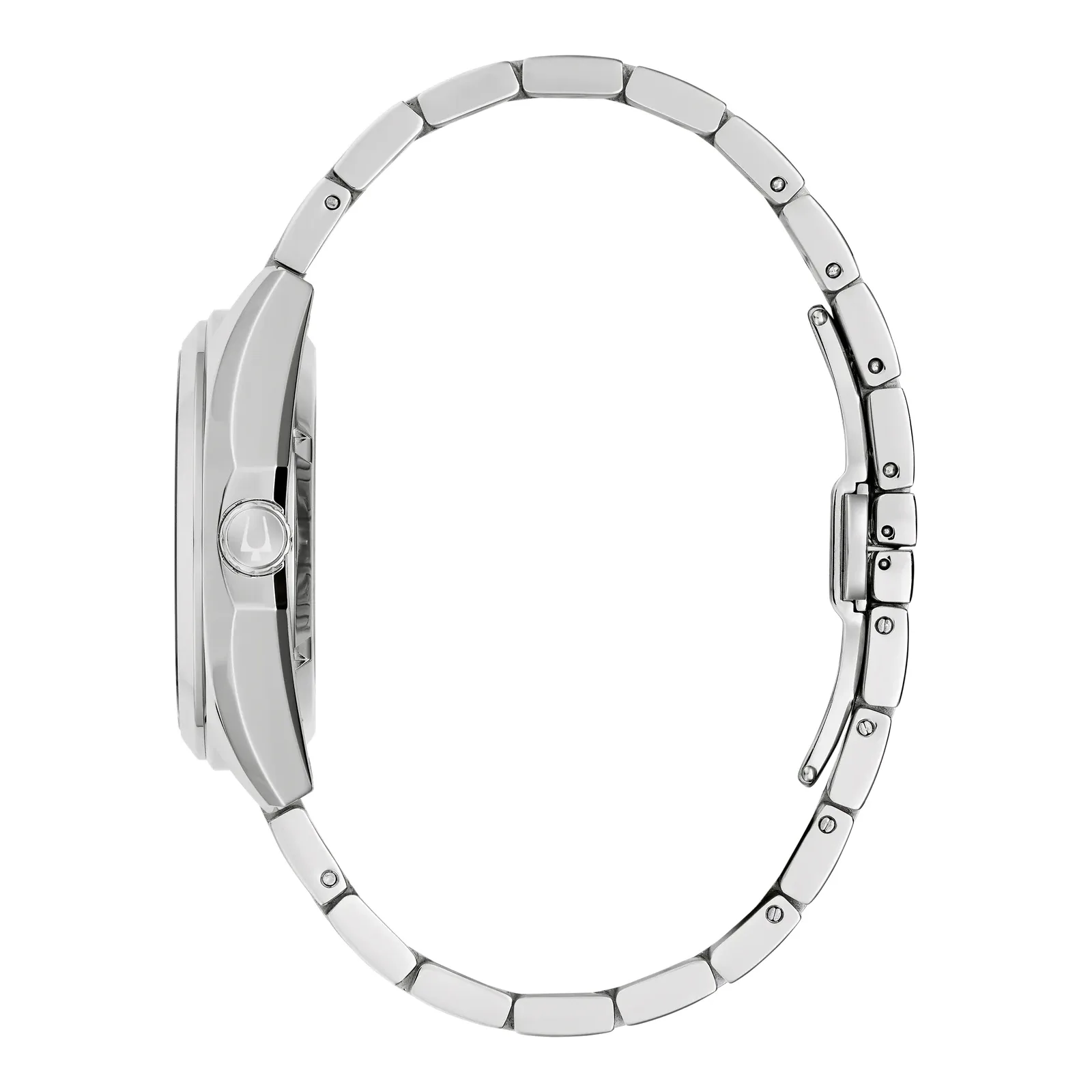 Bulova Surveyor Automatic Open Heart Stainless Steel White Men's Watch 96A345