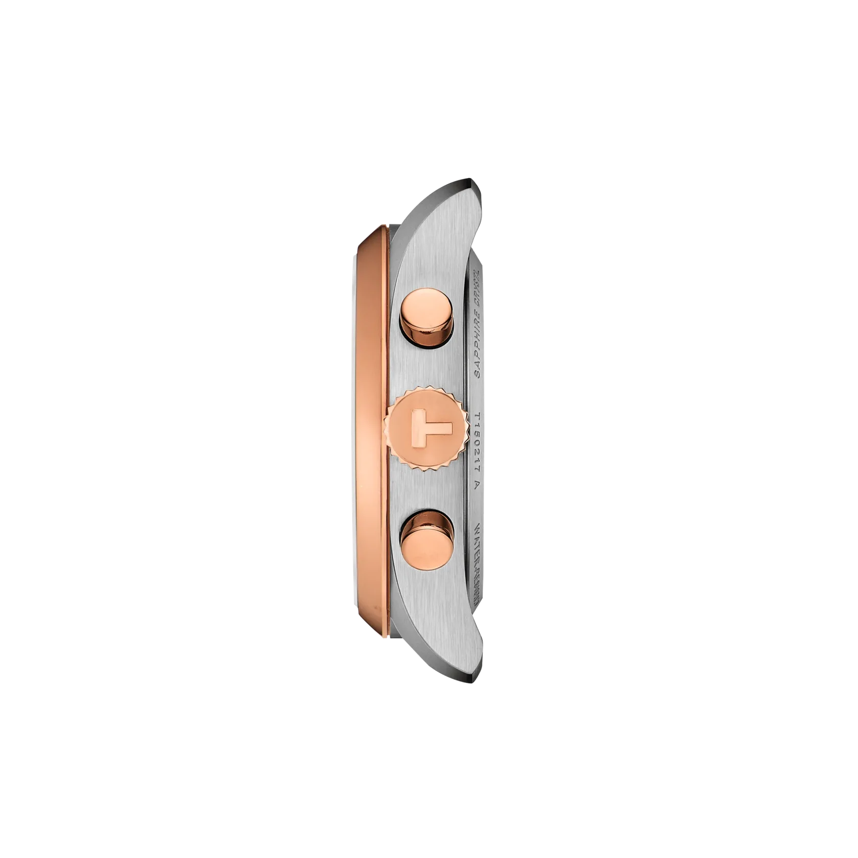 Tissot PR 100 36mm Swiss quartz movement, mother-of-pearl dial, grey and rose gold ladies' watch T150.217.22.111.00