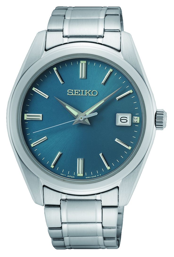 Seiko quartz with sapphire crystal men's watch SUR525P1