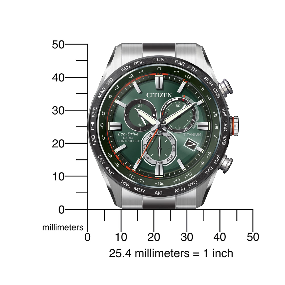Citizen Super Titanium radio controlled men's watch CB5946-82X