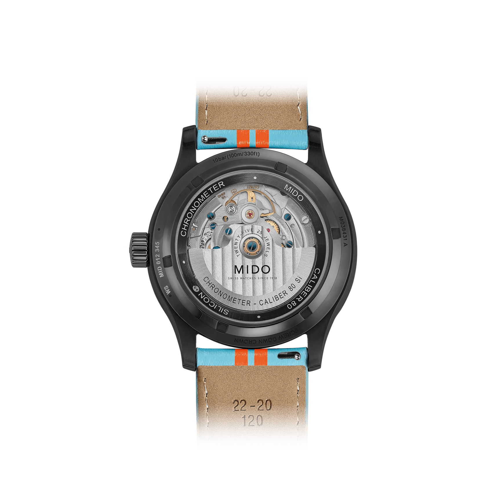 Mido Multifort Automatic Chronometer 1 Racer, 80-hour power reserve men's watch M038.431.36.051.00