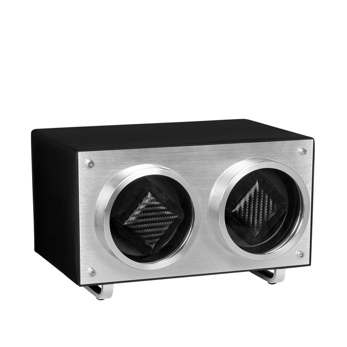 Flemington Dual Slot Watch Winder Piston Black MS-WIN-RAC2-01