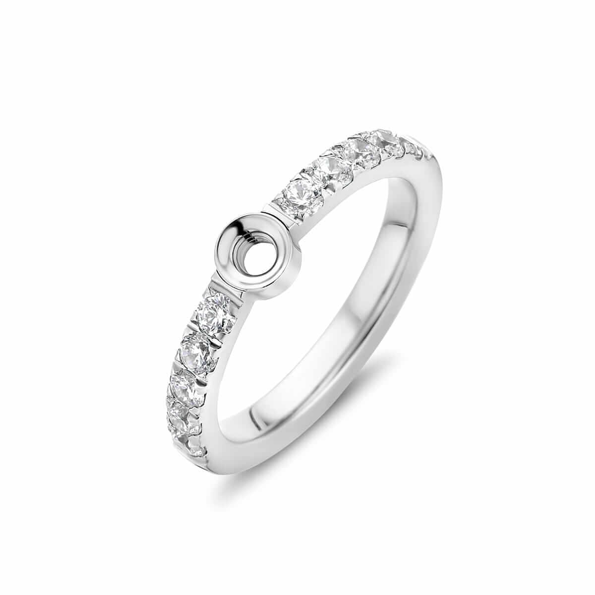 Melano Friends Twisted Crystal Ring Size 56, TR17