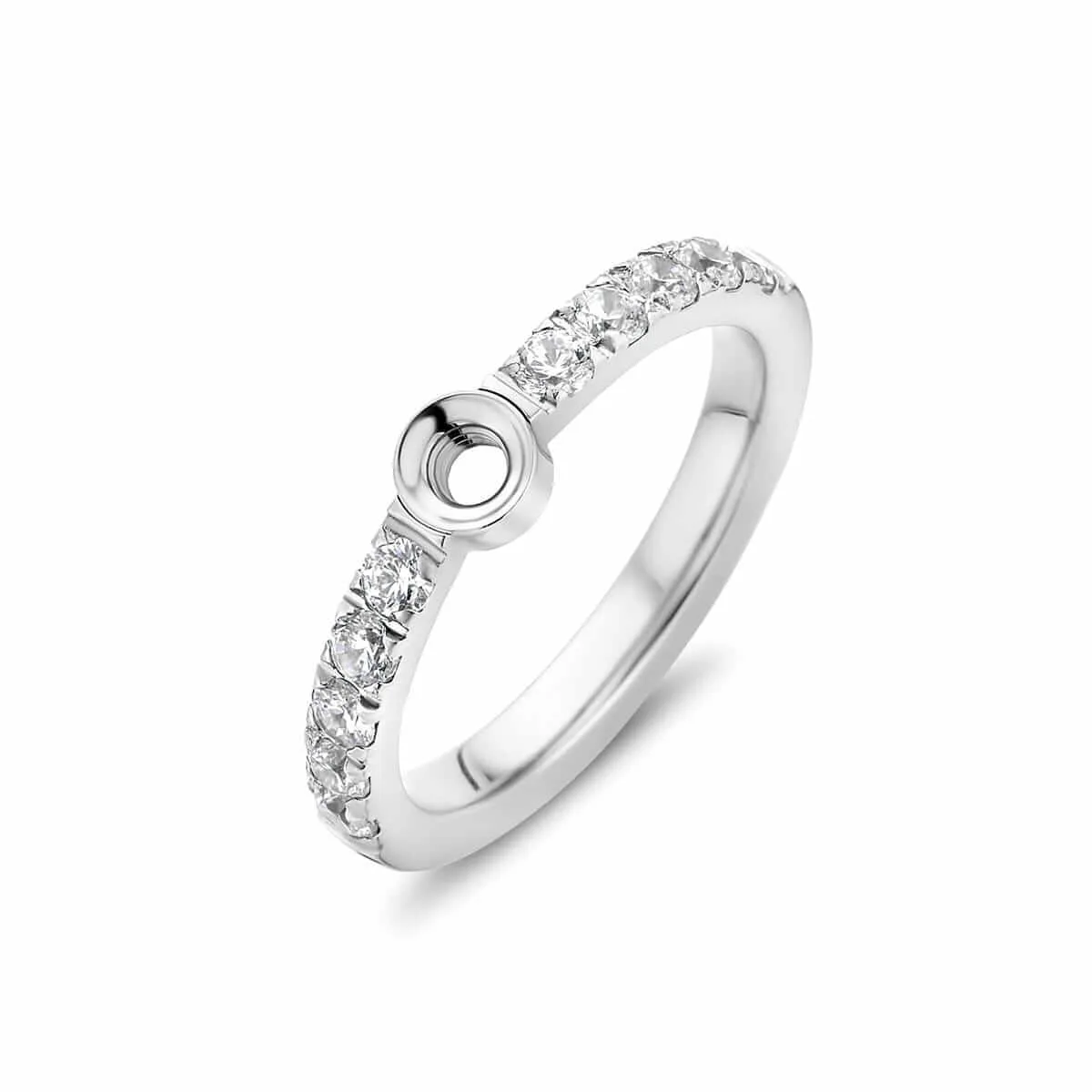 Melano Friends Twisted Crystal Ring Size 56, TR17