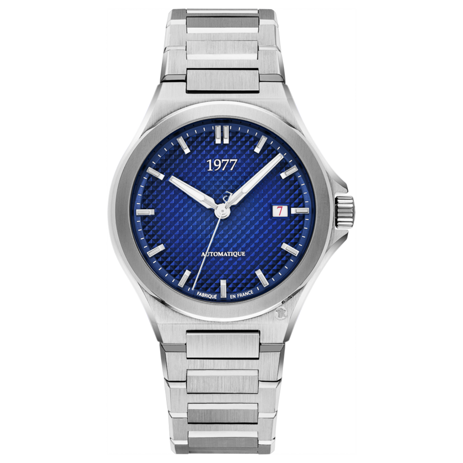 1977 ARSENE Automatik, 41 mm, Zifferblatt Blau, Edelstahlband 904L, Men's Watch 1977P02161