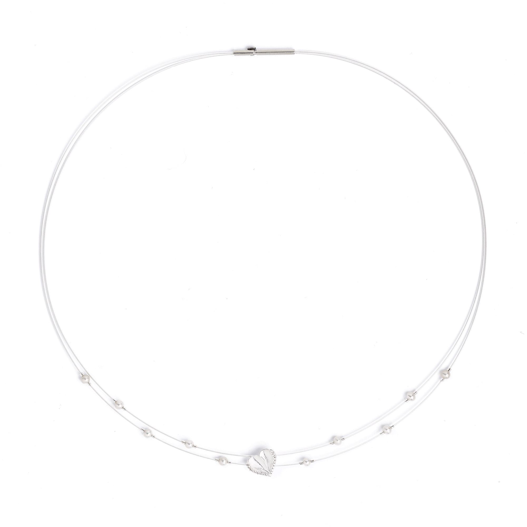 Bernd Wolf Corelis necklace freshwater pearl 925 sterling silver matt 87104654-043