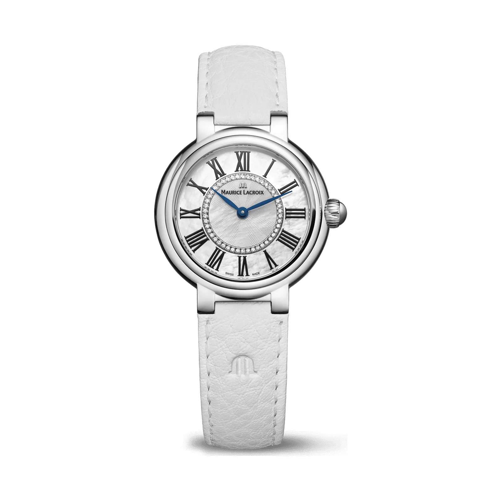 Maurice Lacroix Fiaba Round 33 mm Quartz leather strap Women's Watch FA1306-SS001-110-7