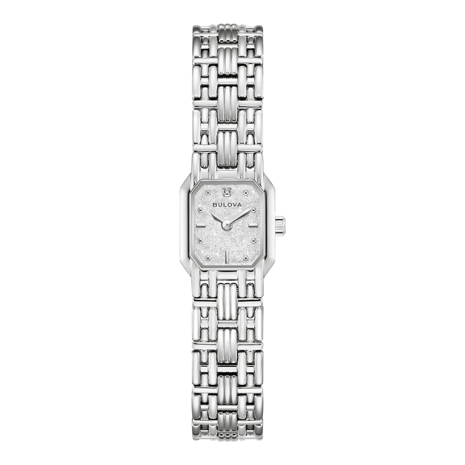 Bulova Goddess of Time Sophia Quartz Stainless Steel with Diamond Ladies Watch 96P263