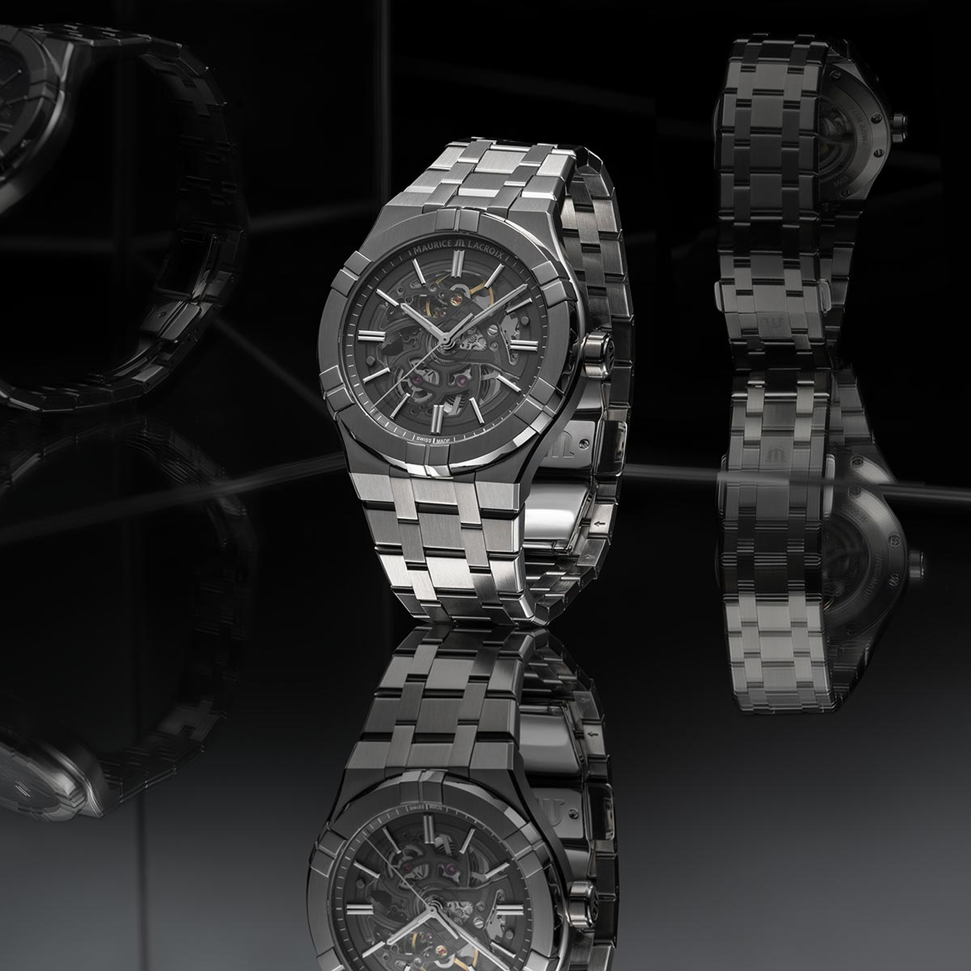 Maurice Lacroix Aikon Skeleton Automatic Men's Watch AI6008-SS002-030-1