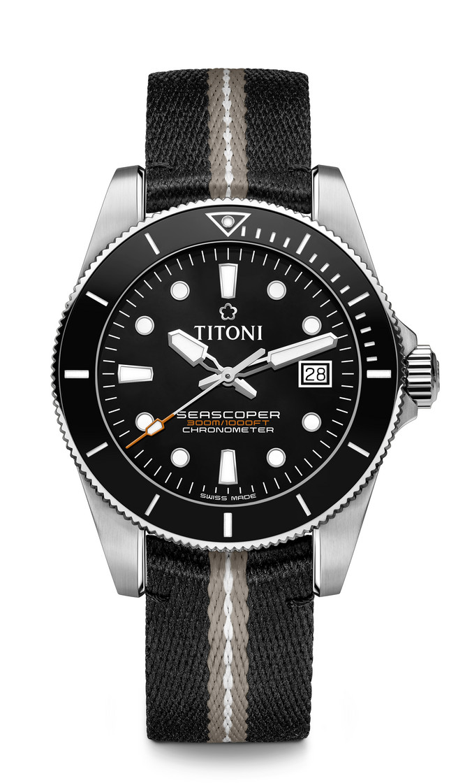 Titoni Seascoper 300 men's watch 83300 S-BK-T5-702
