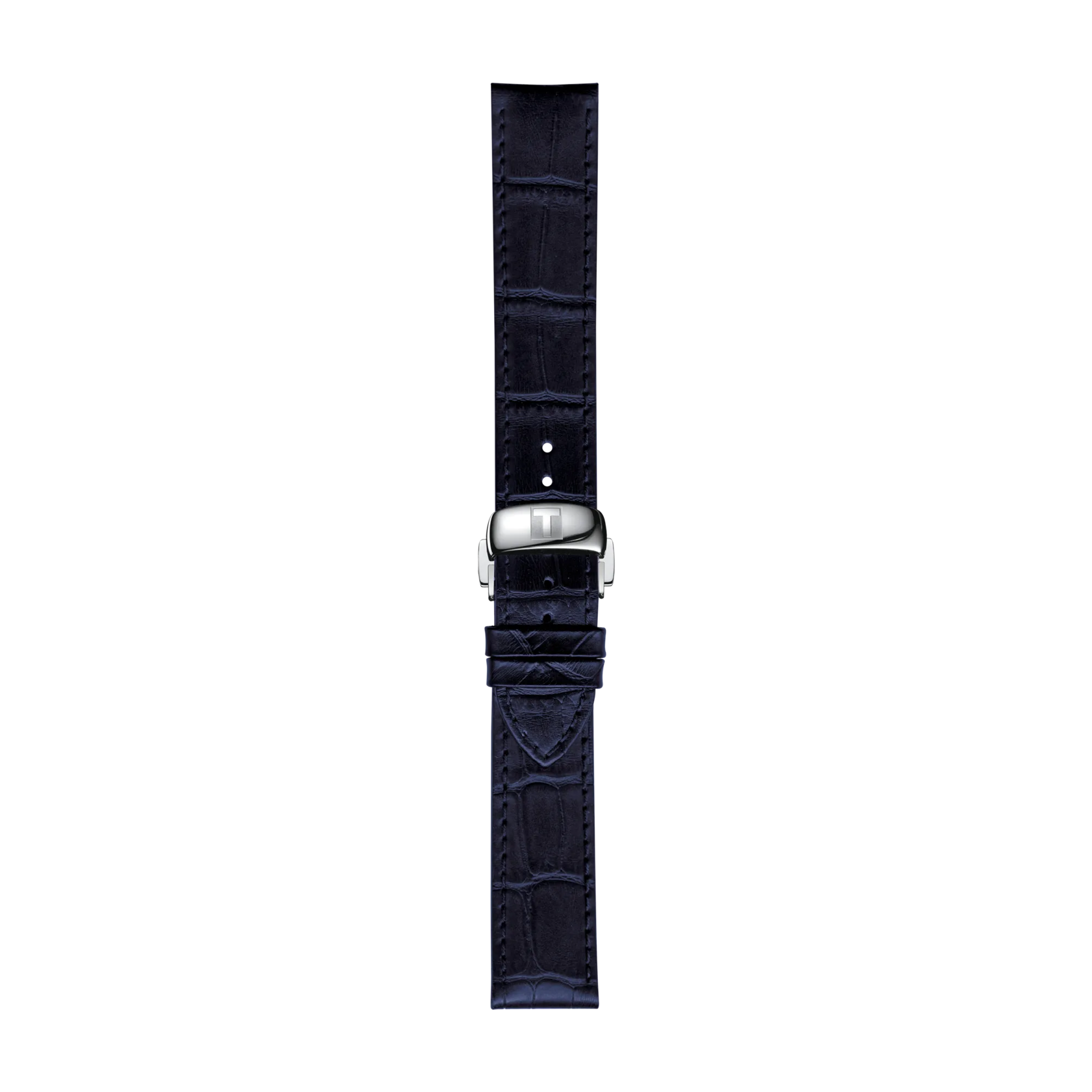 Tissot replacement strap leather blue