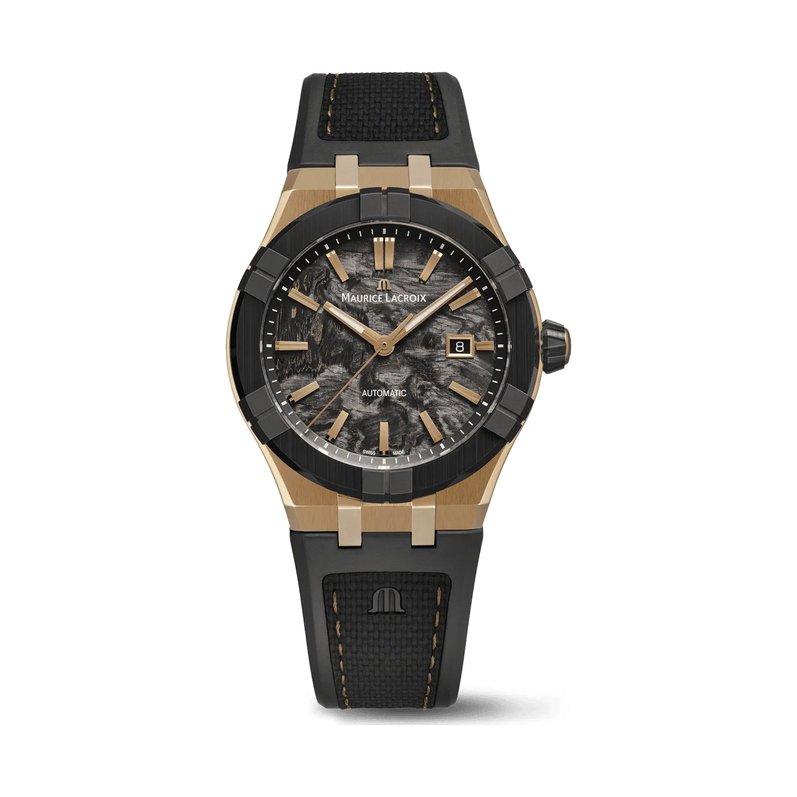 Maurice Lacroix Aikon-IC Frozen Carbon Bronze 43 mm Mens Watch AC6008-BRL20-730-2