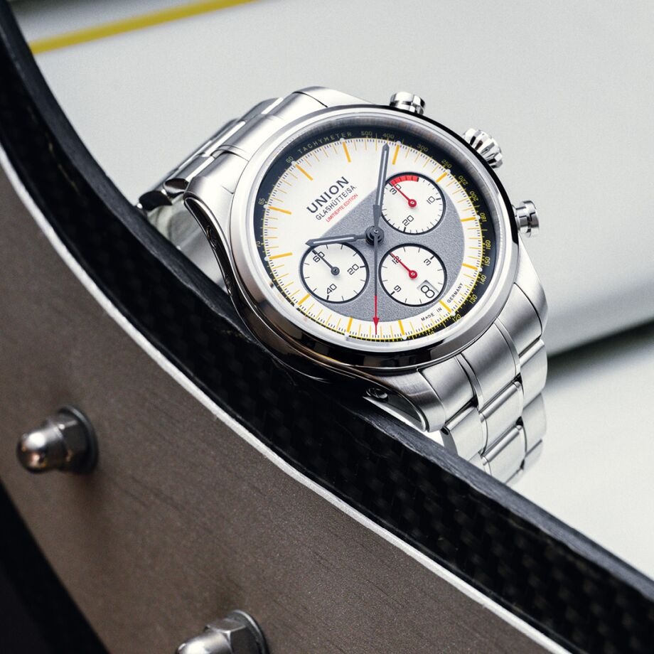 Union Glashütte Belisar Chronograph Limited Edition Silvretta Classic 44 mm, automatic movement, 65-hour power reserve men's watch D009.427.18.011.09