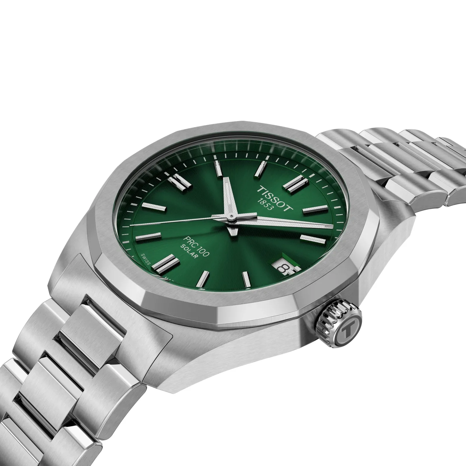 Tissot PRC 100 Solar 34 mm Green Women's Watch T151.822.11.091.00