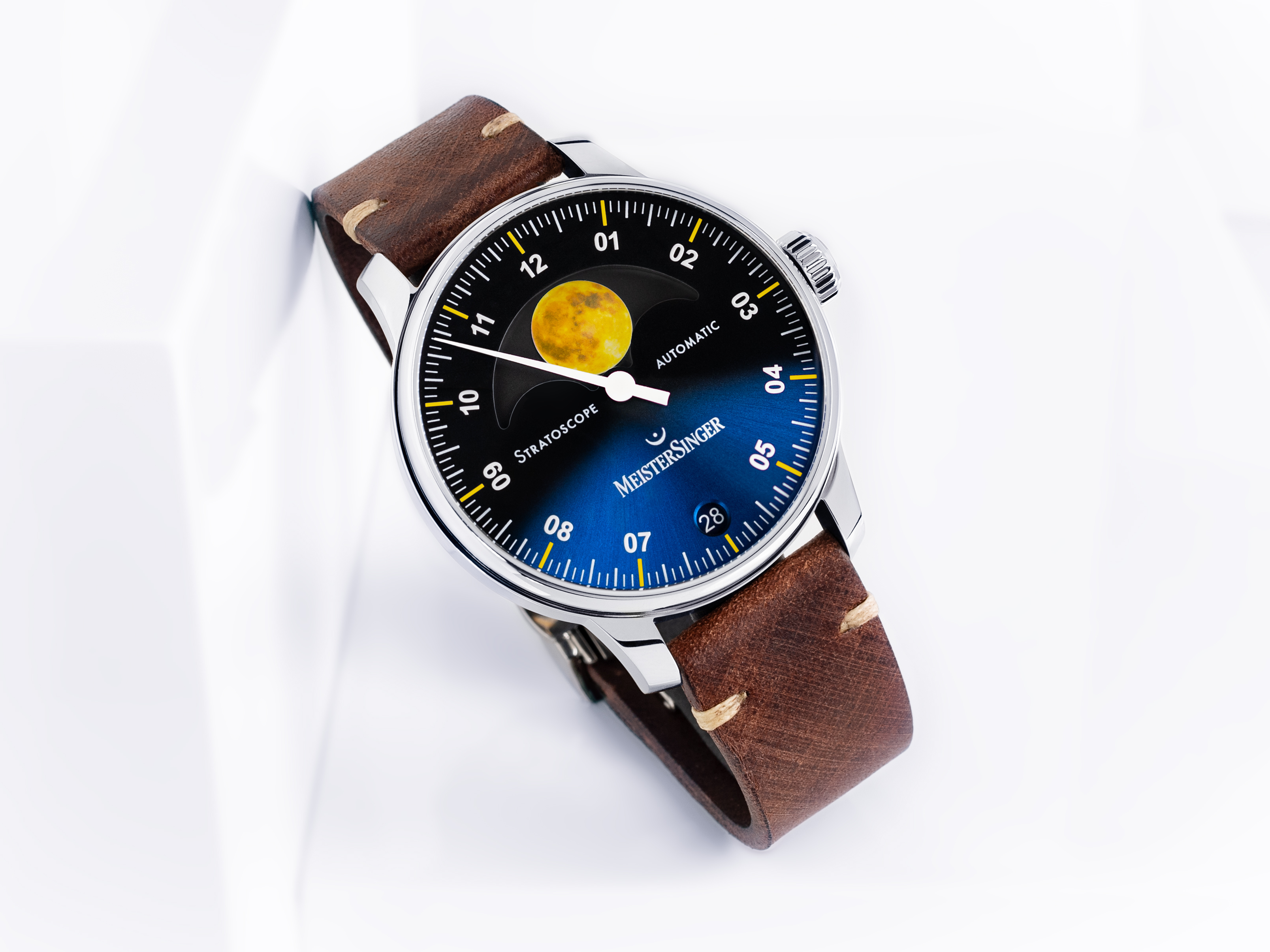 Meister Singer Stratoscope, automatic men's watch ST982G