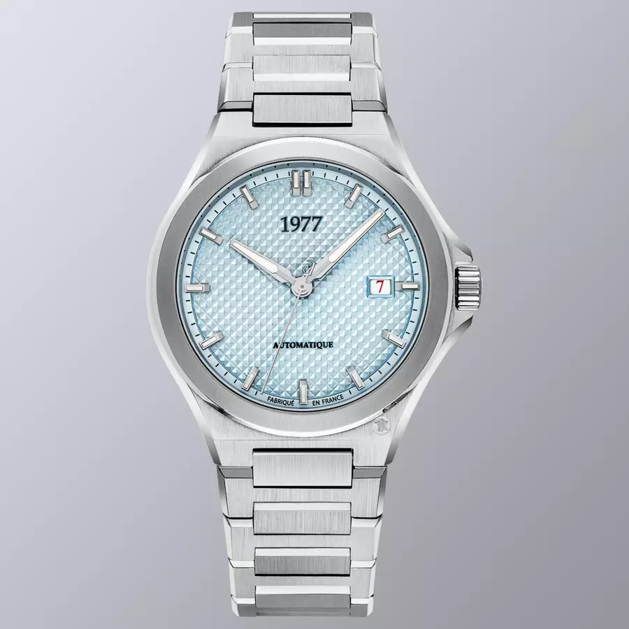 1977 ARSENE Automatique, 41 MM, Cadran Bleu Glacier, Bracelet Acier 904L Men's Watch 1977P02191