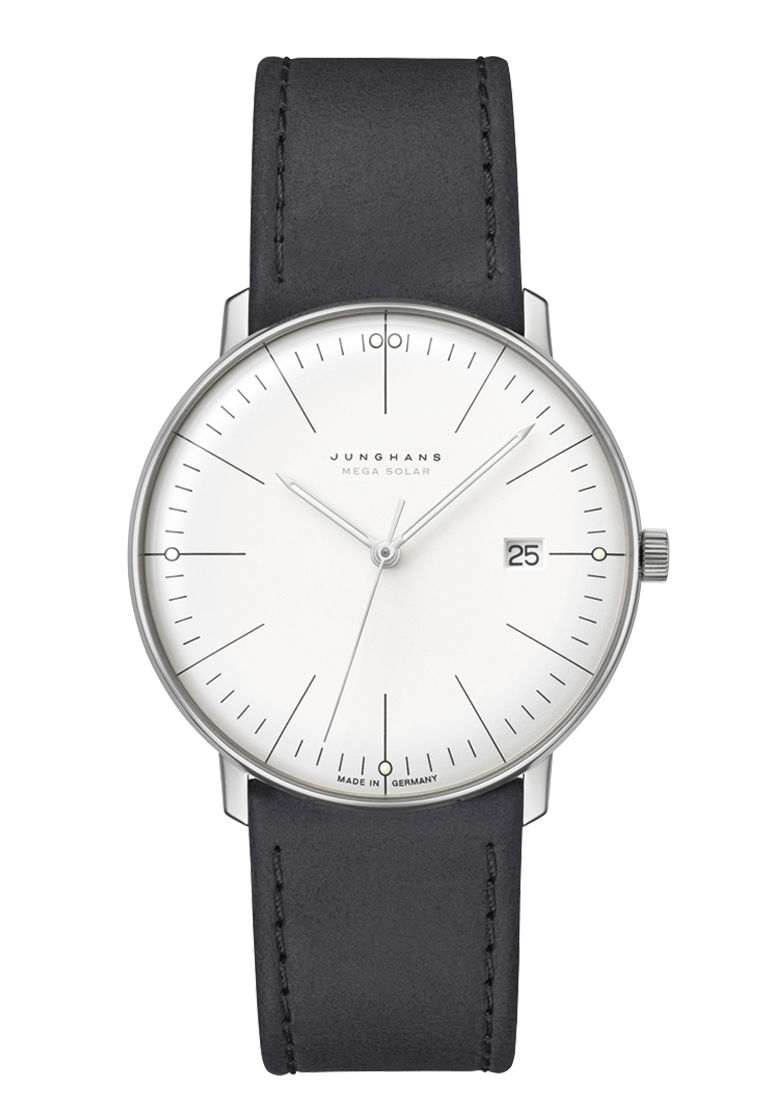 Junghans max bill MEGA solar sapphire glass men's watch 059/2020.02